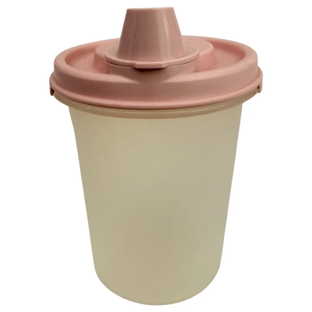 4 Vintage Tupperware Modular Mates Pink Sheer Storage Container #1606 #161 #1630